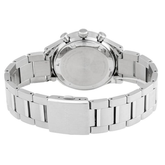 NWT Authentic Seiko Dress Chronograph Quartz Black Dial Men's Watch - Picture 3 of 4